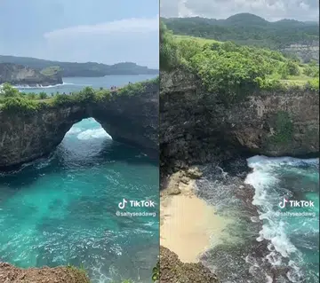 Stunt for photo on Indonesian island ends in 40m fall, hours waiting for rescue