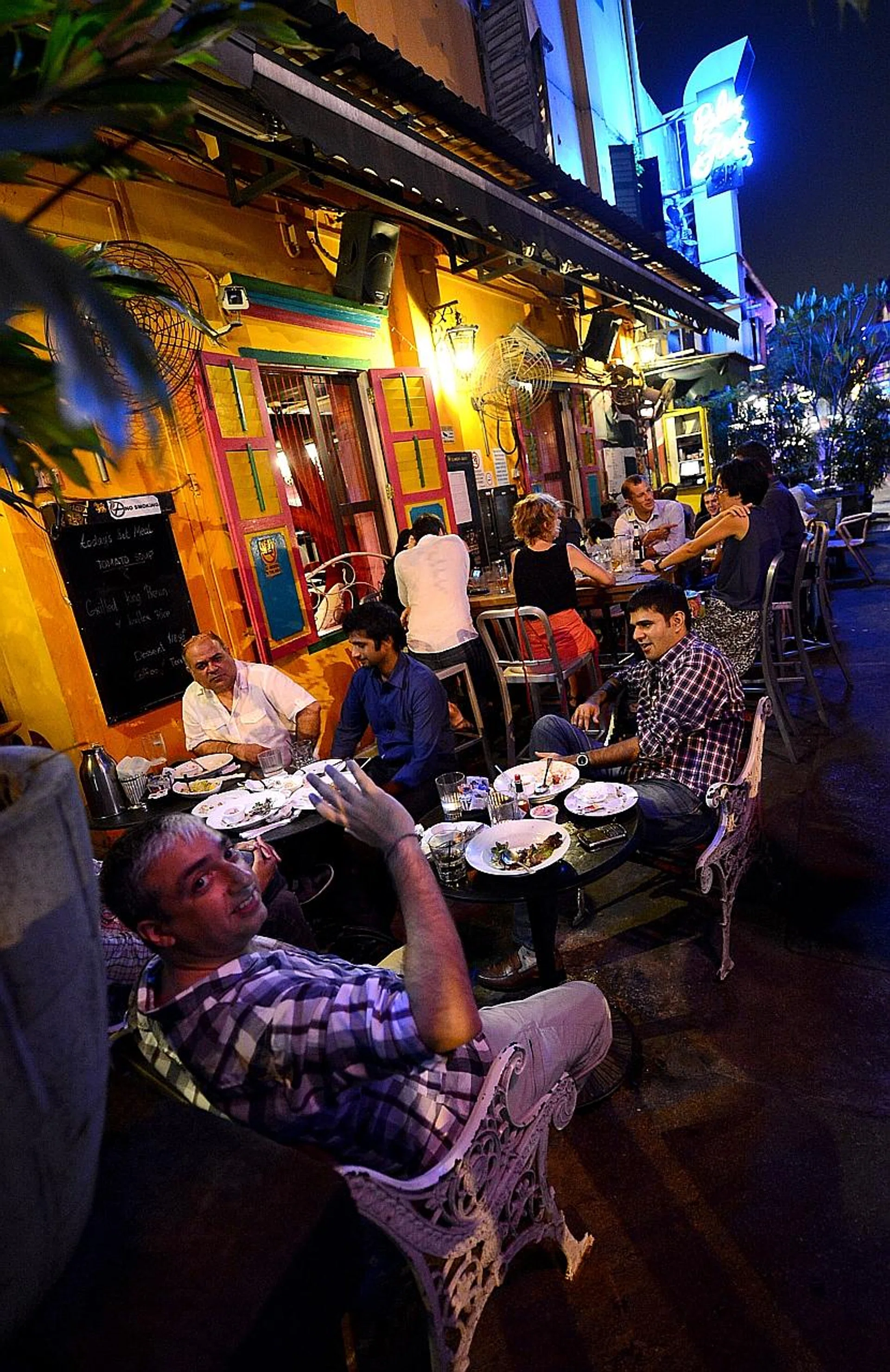 Blu Jaz Cafe in Kampong Glam. 