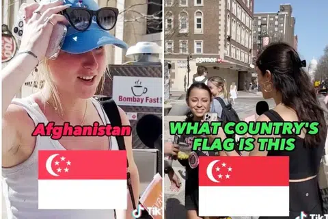 Argentina? American teenagers can't guess the Singapore flag in TikTok challenge