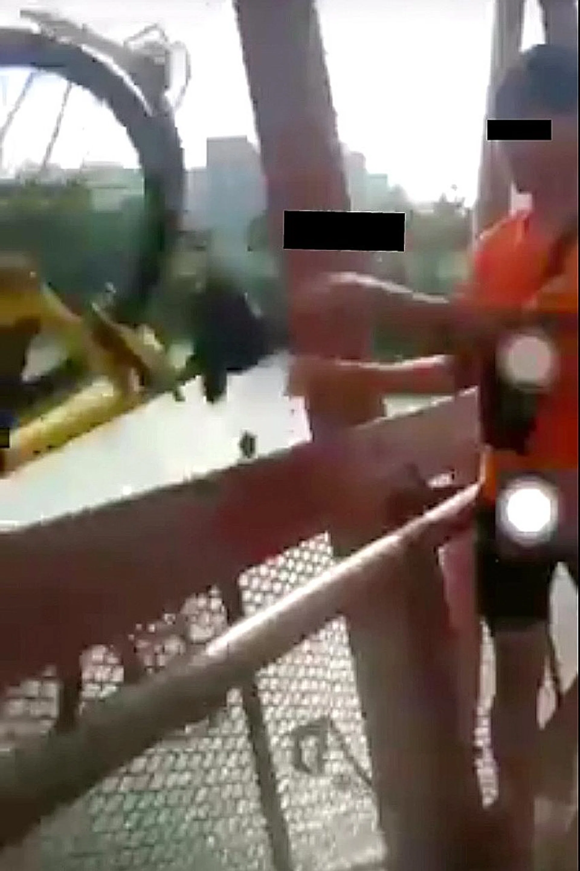 The 16-year-old teenager was caught tossing the ofo bicycle off Lorong Halus bridge on Monday afternoon. 