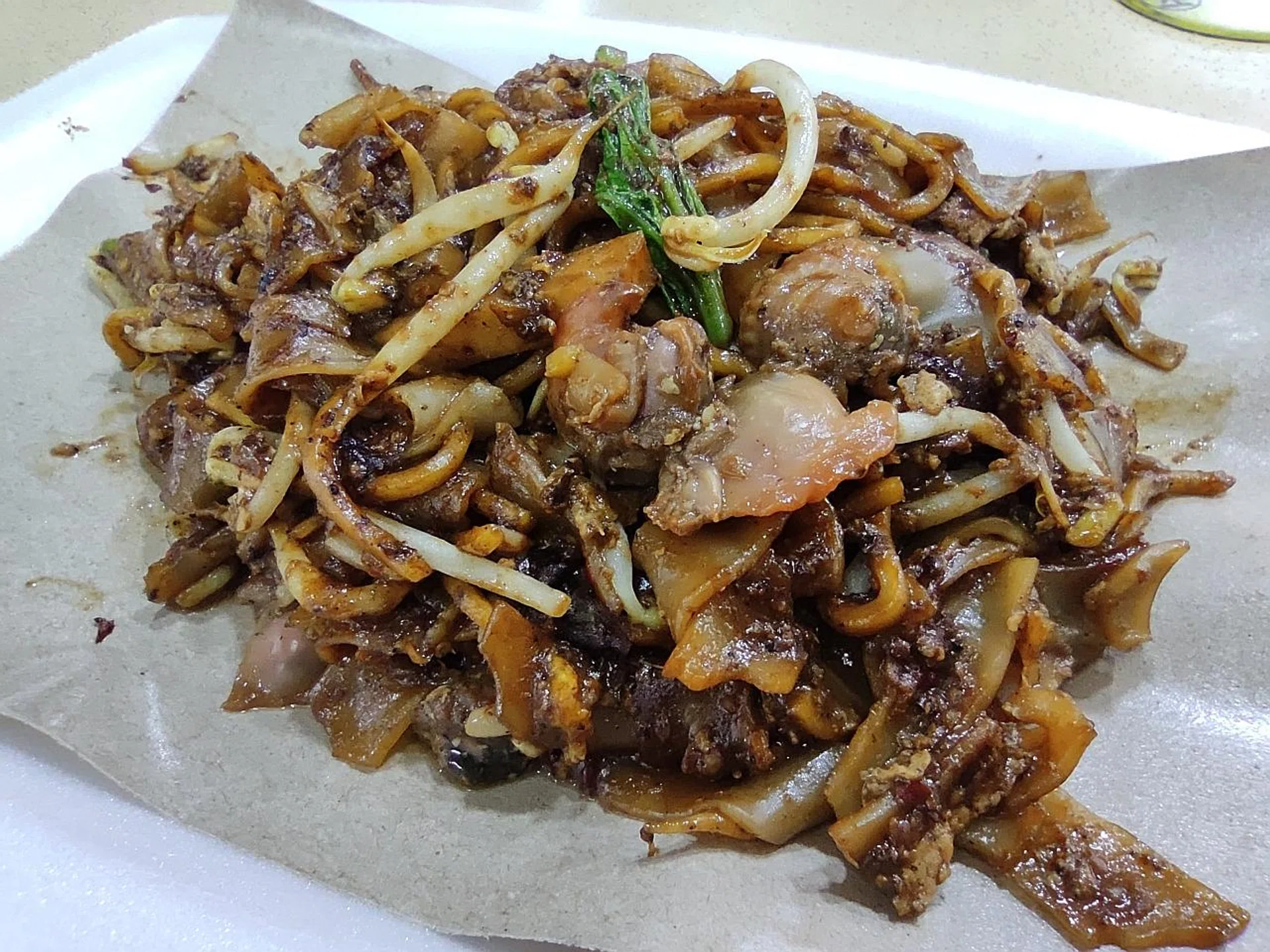 The "black" char kway teow from Yong Xuan Fried Kway Teow.   