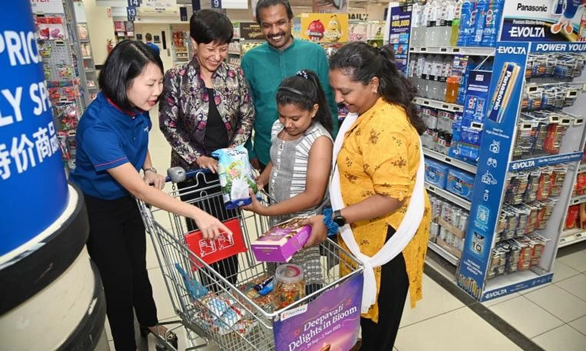 Five Sinda beneficiary families were also given $100 worth of FairPrice vouchers to shop at its supermarket in City Square Mall.