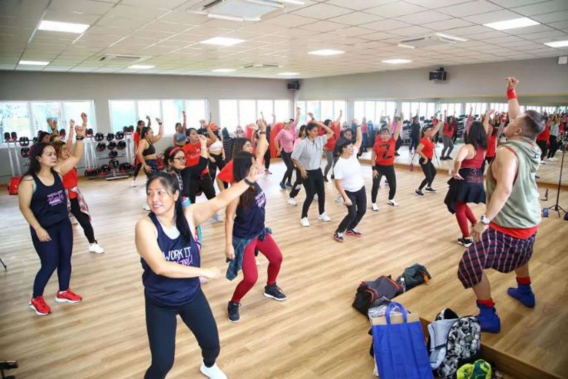 The hub has three karaoke rooms, a yoga studio, gym and culinary studio, as well as an aerobics and dance hall. PHOTO: LIANHE ZAOBAO