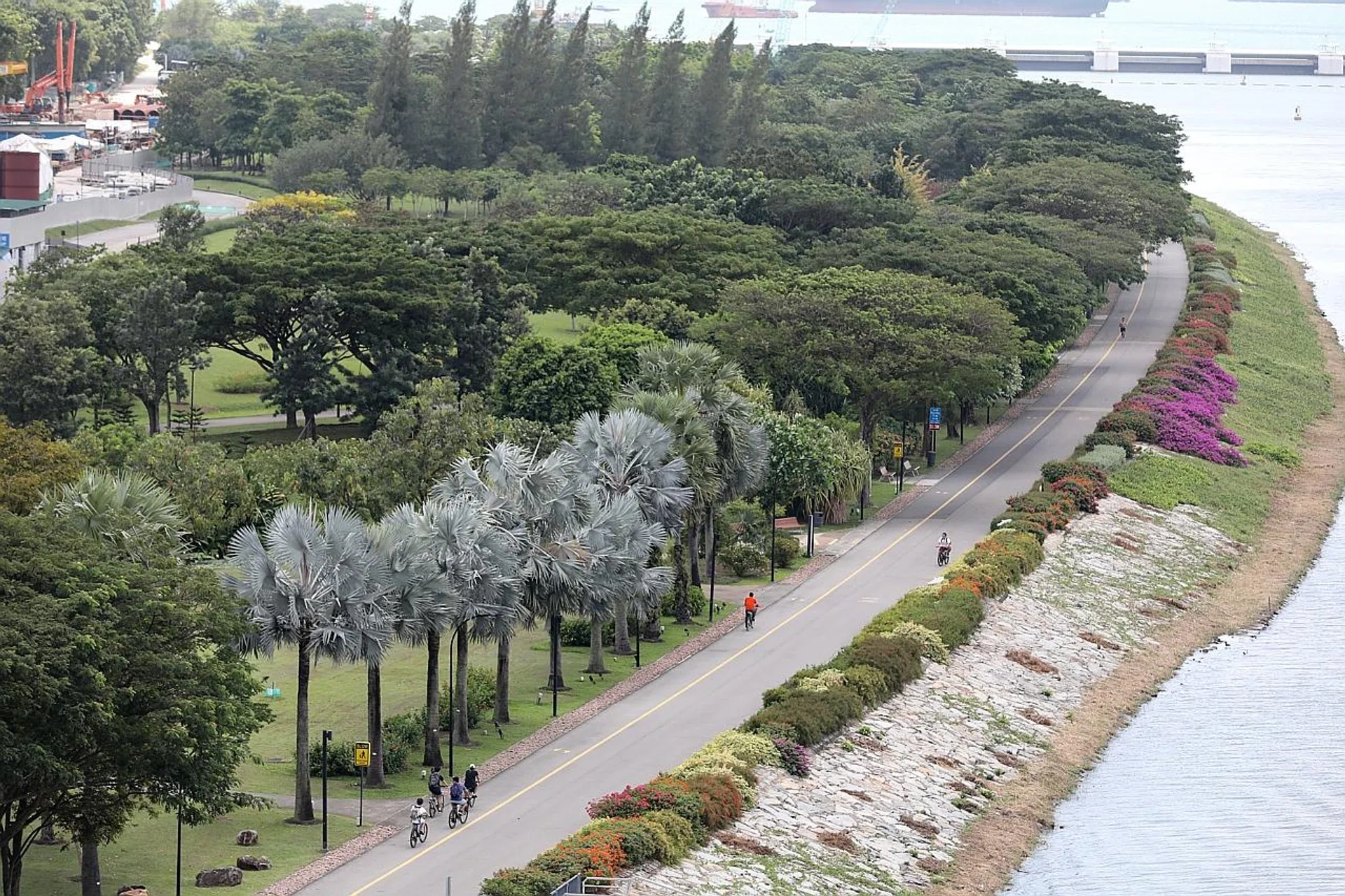 View of the Bay East Garden at Gardens by the Bay, where the Founders' Memorial will be built. 