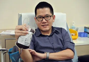 Motorcycle crash turned him into regular blood donor