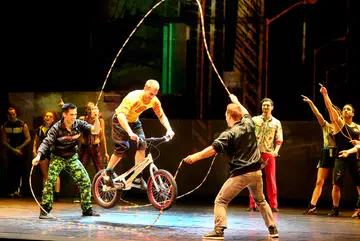 Cast of Cirque Eloize iD love the adrenaline rush on stage
