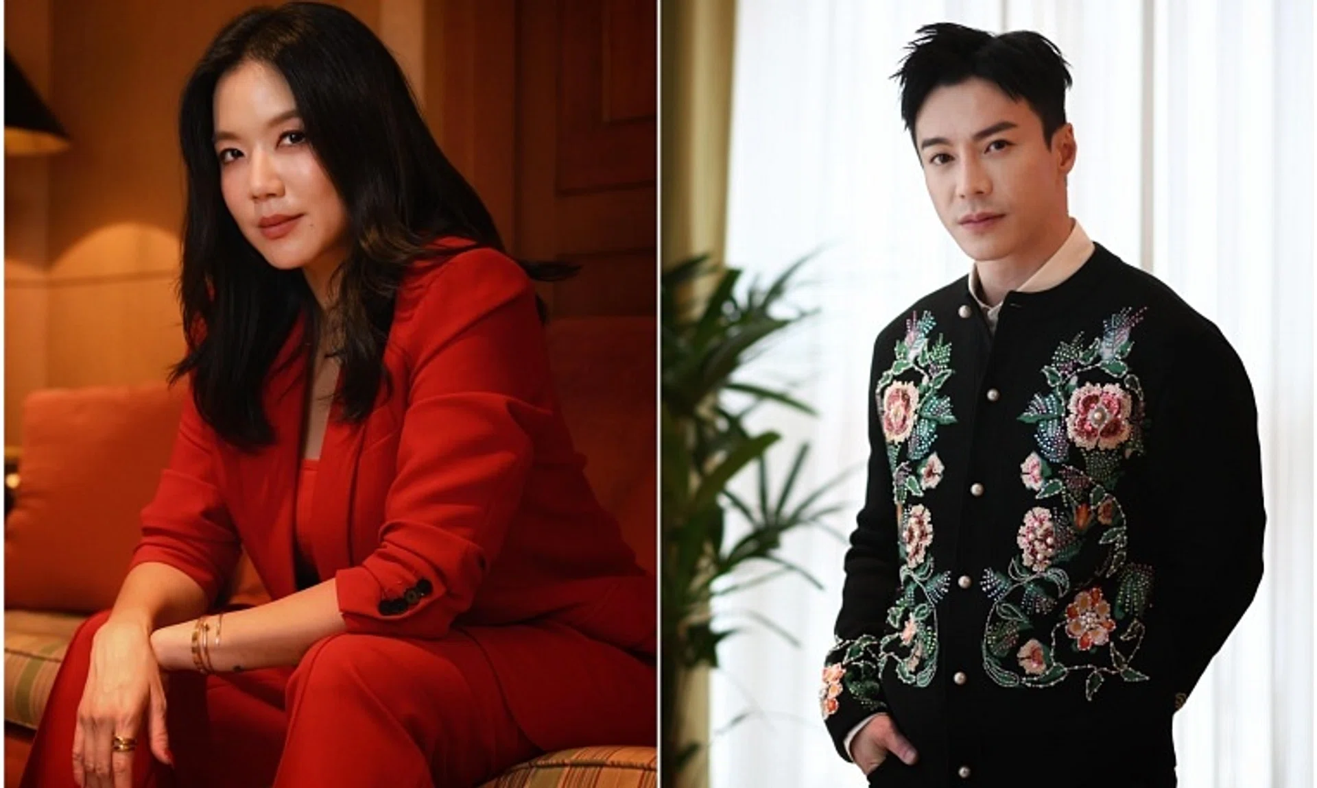 Local actress Rui En (left) made her directorial debut with short film Bacon, while Malaysia-born local actor Lawrence Wong made his debut as a film-maker in the short film Esky.