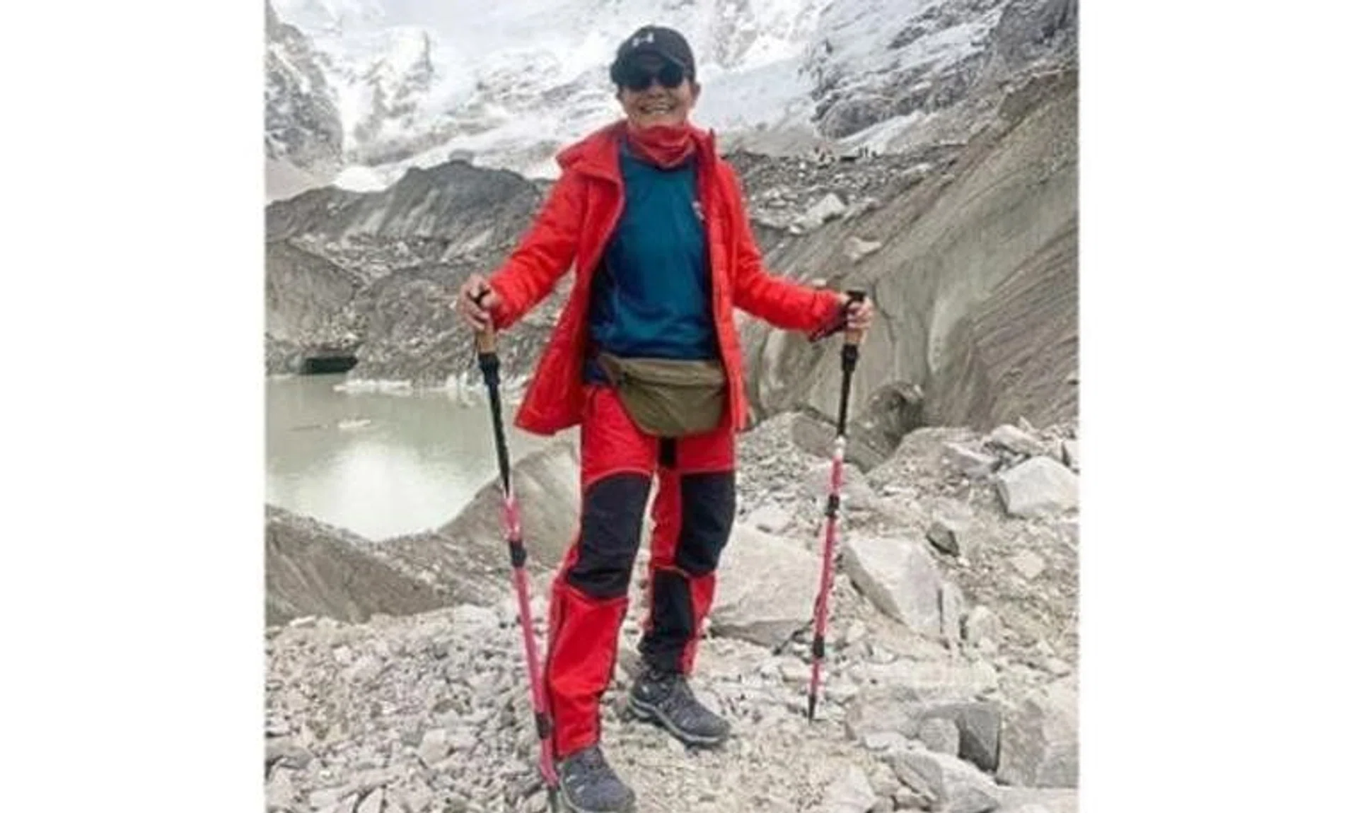 Ms Suzie Oliver, known among her friends as “Iron Lady”, reached the Everest base camp at 5,364m above sea level in September after a gruelling eight-day hike.