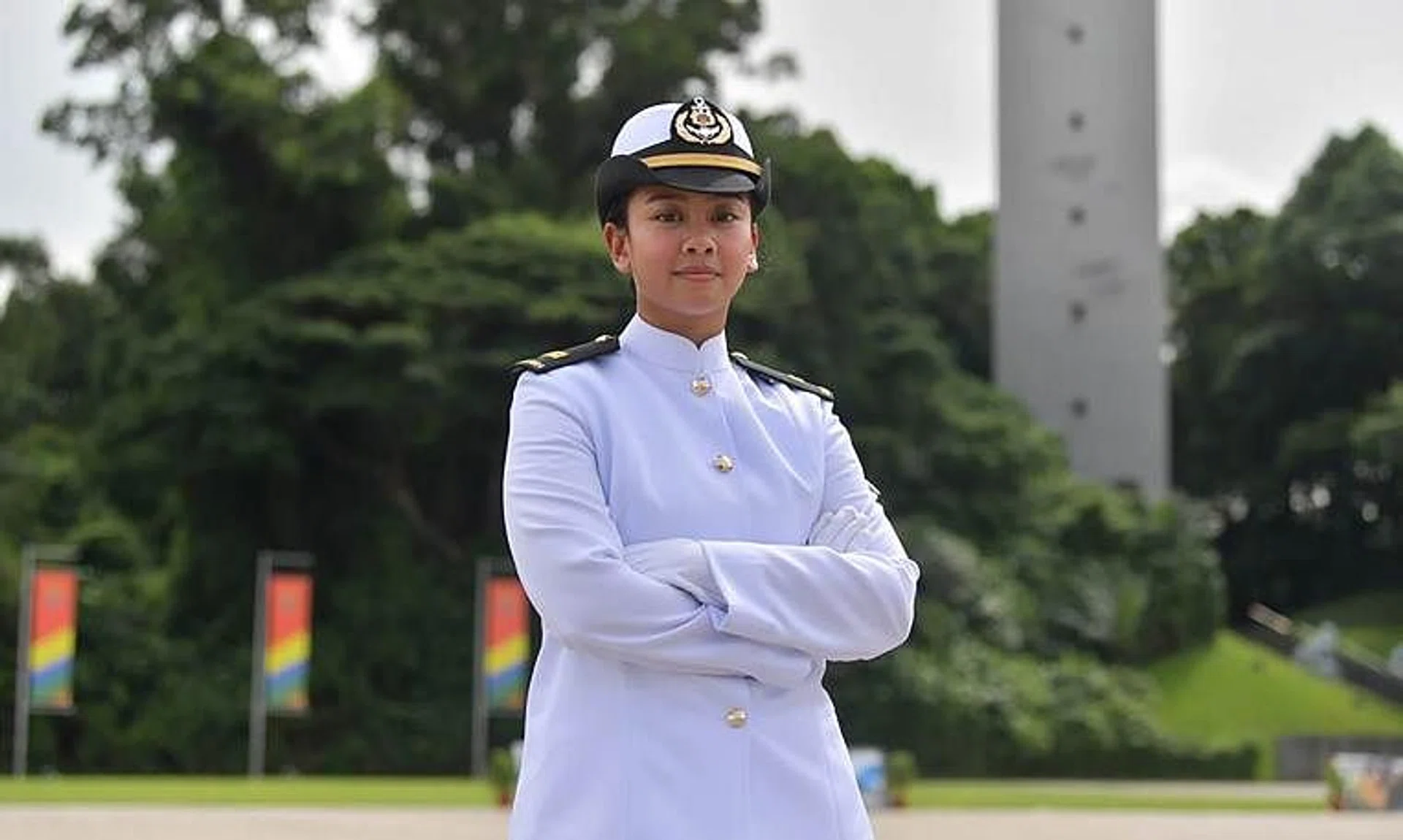 Naval Officer Lieutenant Iffa Daniesha was inspired to sign on after seeing her father’s dedication as an SCDF officer.