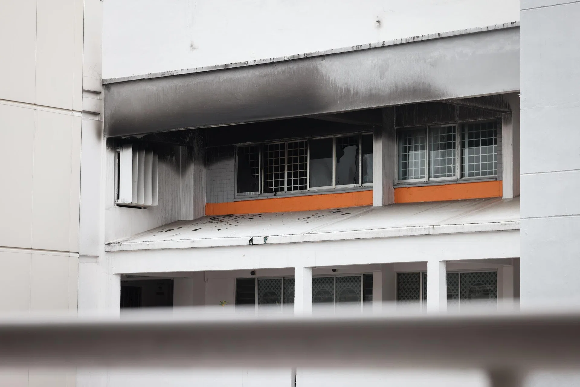 During the fire-fighting operation, three people were rescued from two bedrooms.