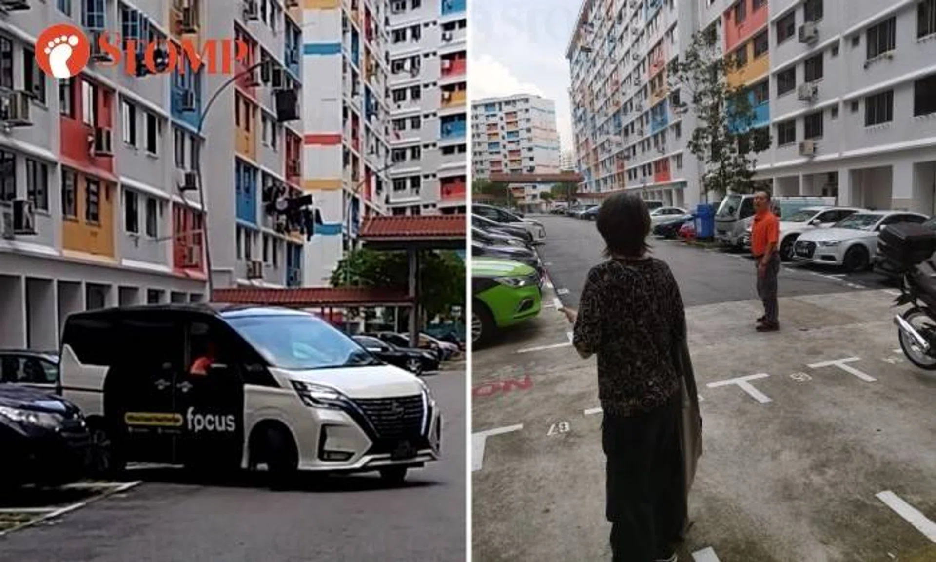 The video shows the driver parking his vehicle and contains an audio recording of the argument.