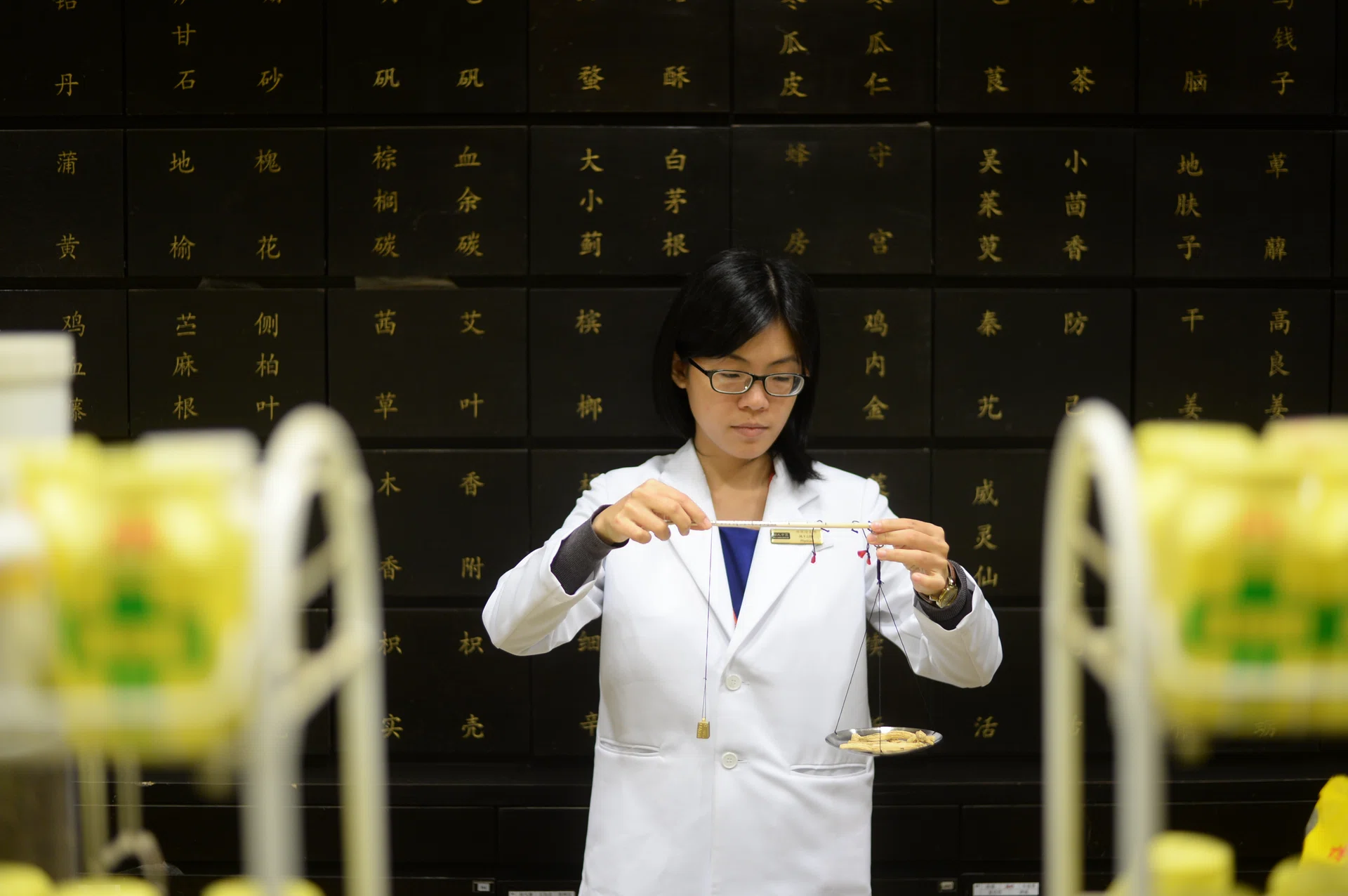 BENEFITS: (Above) Dr Lim Min Yee says cordyceps have antiinflammatory and anti-tumour effects. 