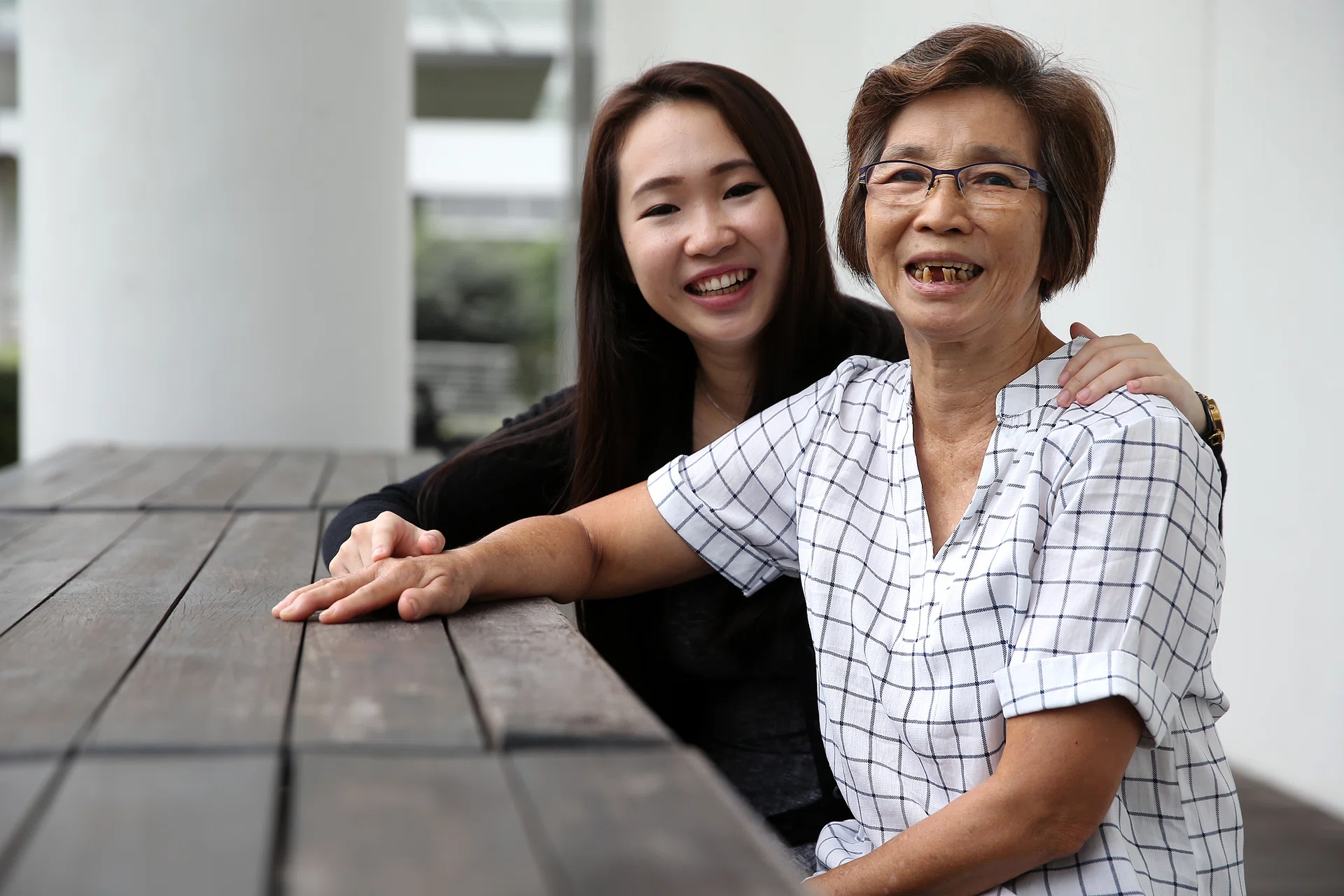 CLOSE: Miss Vivian Kek's grandmother Yap Ah Choo brought her up from the time she was six.