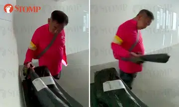 Foodpanda rider steals parcel from Yishun man's doorstep
