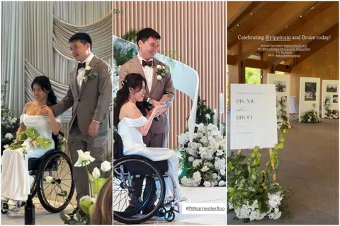 'He leads the relationship with confidence': Paralympic champion Yip Pin Xiu marries pilot Bruce Boo