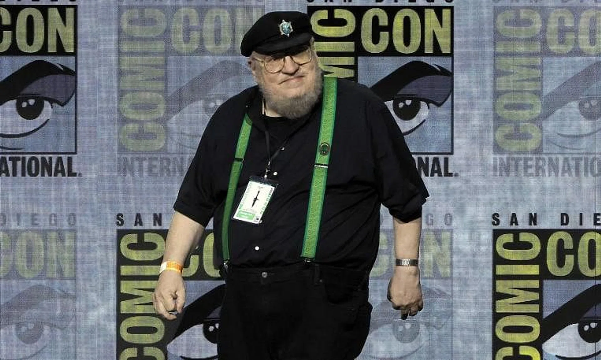 George R. R. Martin speaking at Comic-Con International in San Diego, California, on July 23, 2022.