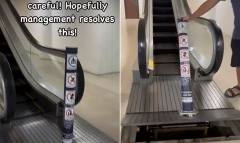 Viral video prompts escalator fix at Marina Square