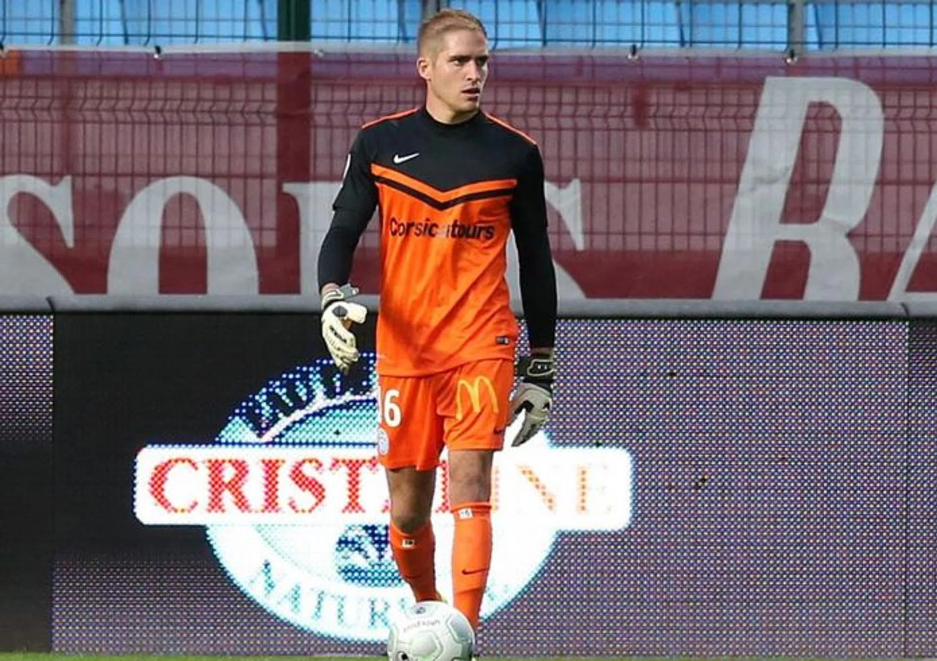 NOT ALL CONVINCED: While FC Tours goalkeeper Benjamin Bertrand's (above) addition is seen as a boost to the Young Lions, some have questioned his six-month signing.   