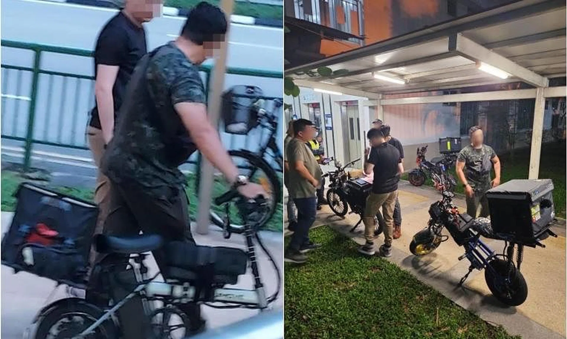 Operations by Land Transport Authority against errant riders were carried out in Ang Mo Kio Hub, Waterway Point and Seletar Mall on May 24, 2024.