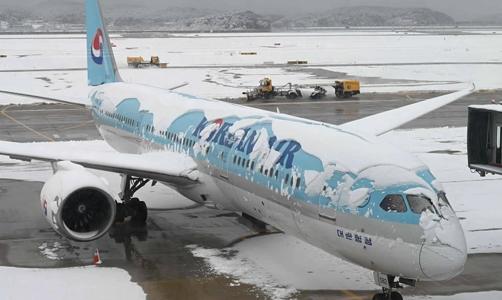 Seoul’s main airport, Incheon, was the worst affected, with passengers facing delays of two hours on average.