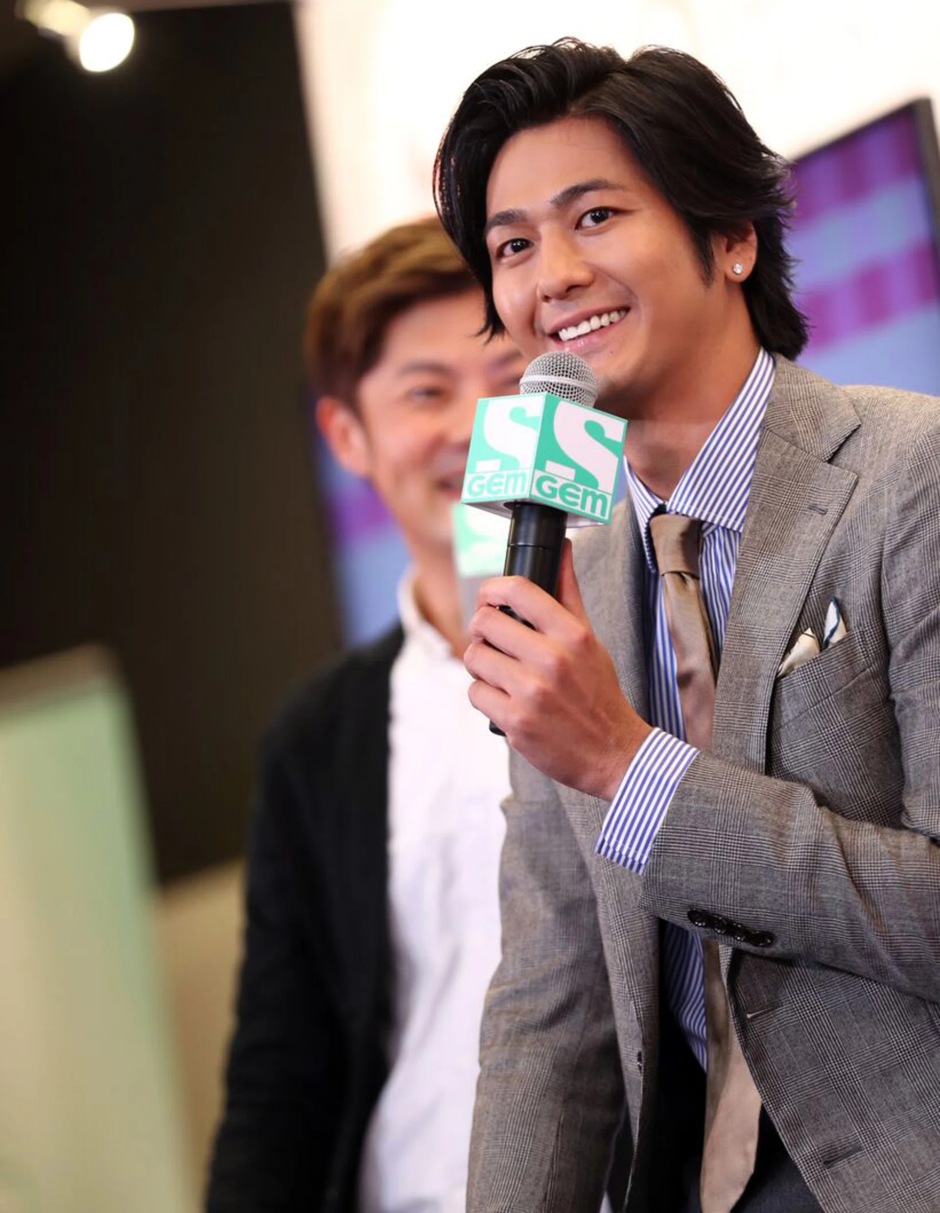 HOUSEHOLD NAME: Hayami Mokomichi at his fan meet in Singapore.