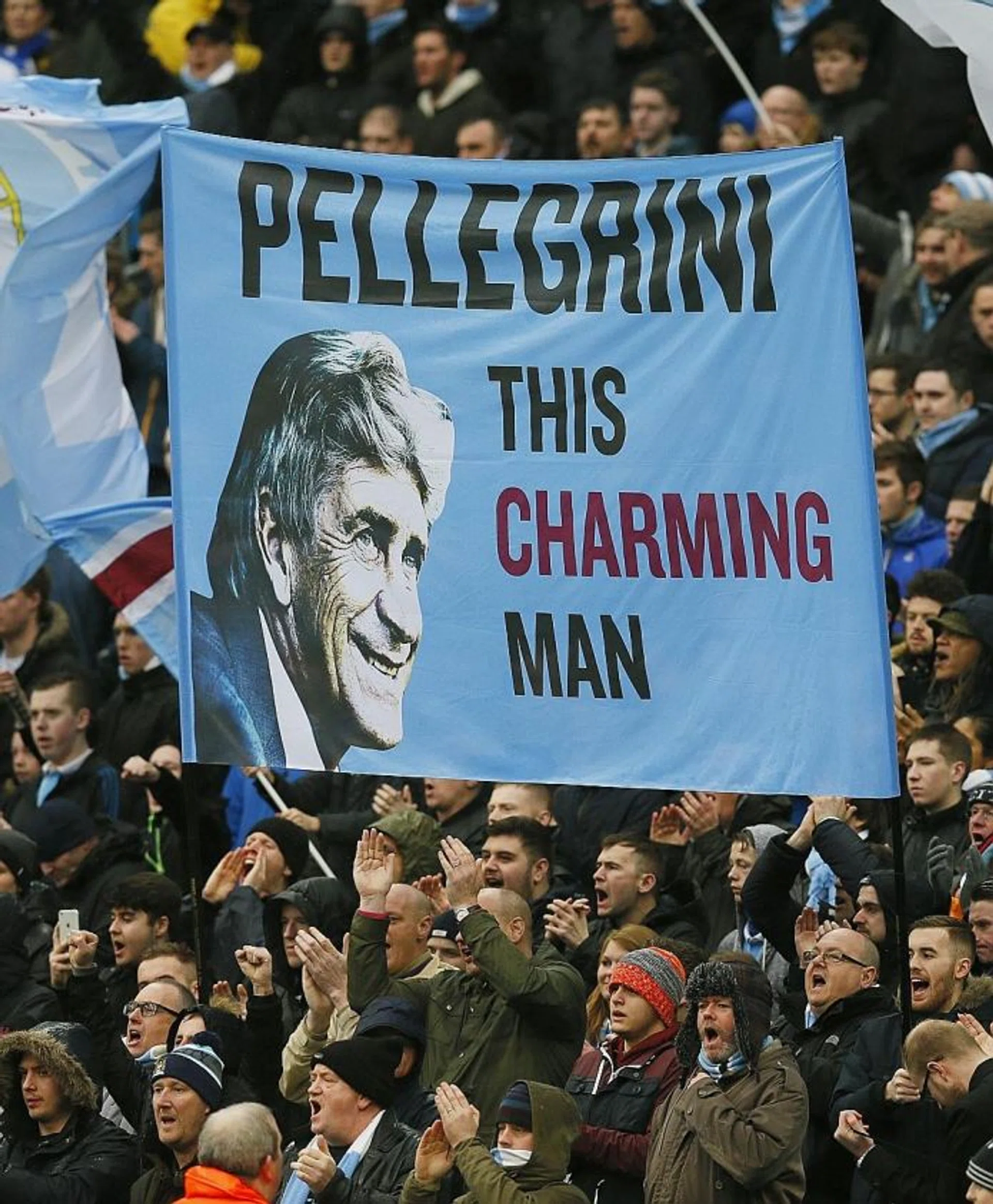 ADULATION: Manuel Pellegrini may find Man City fans singing a different tune if they suffer a serious setback against Dynamo Kiev tomorrow morning.  