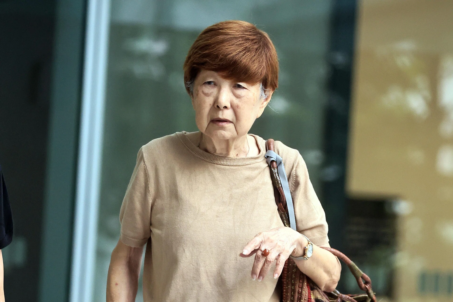 Freelance tutor Low Mee Mee, 79, had done so several times despite being told by the police to stop.