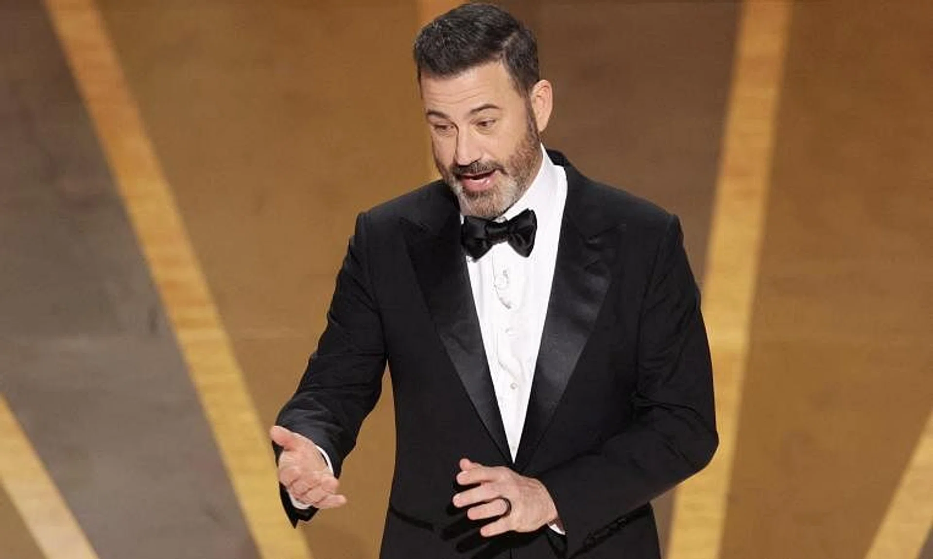 Jimmy Kimmel hosted the Oscars show at the 95th Academy Awards in Hollywood, Los Angeles, California in 2023.  