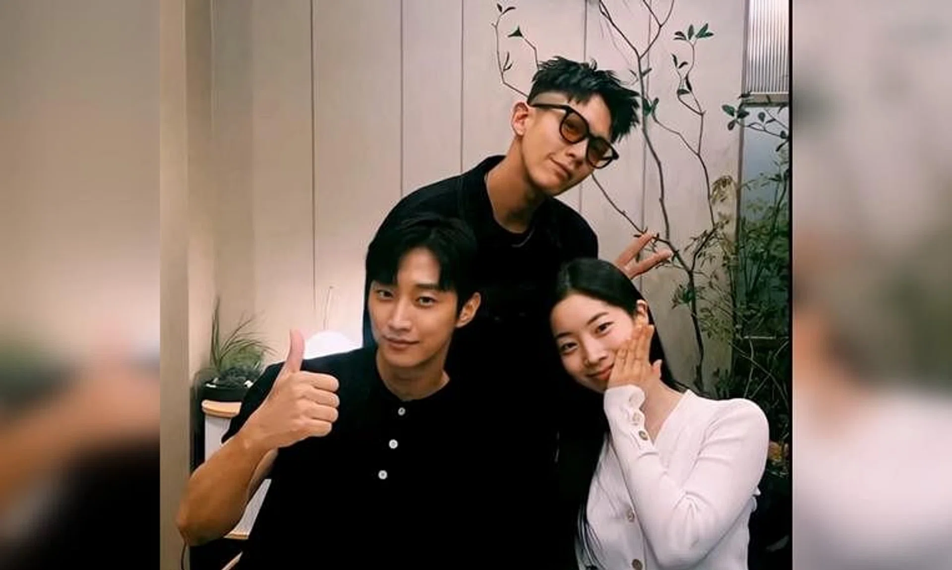 Kai Ko (centre) with South Korean actor Jung Jin-young (left) and singer Dahyun, who will star in the South Korean adaptation of You Are The Apple Of My Eye.