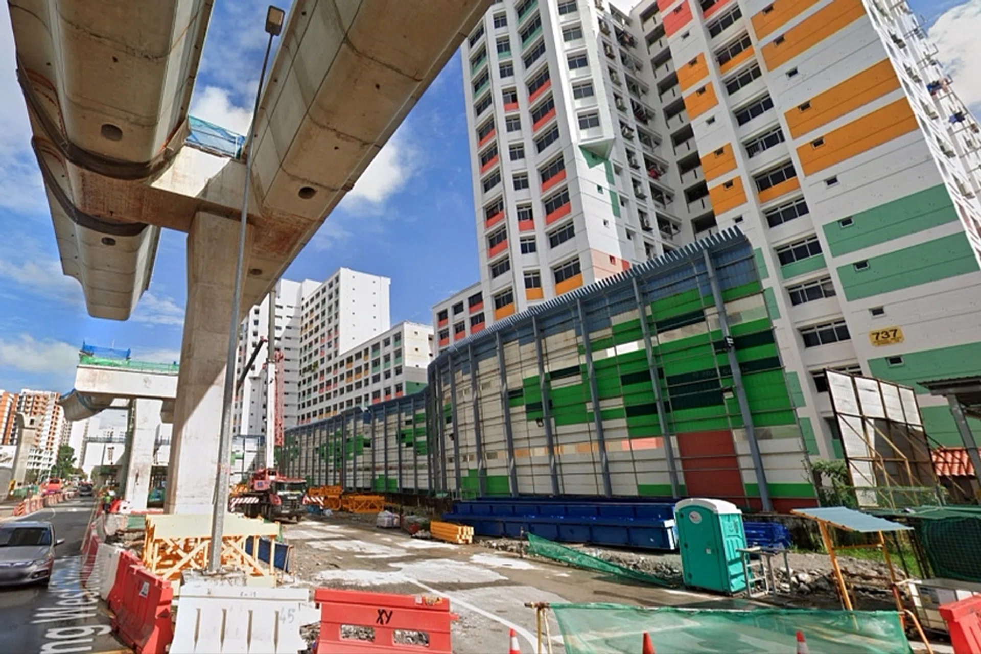 A view of the Jurong Region Line construction site taken on Jan 13, 2023, during its groundbreaking ceremony. 