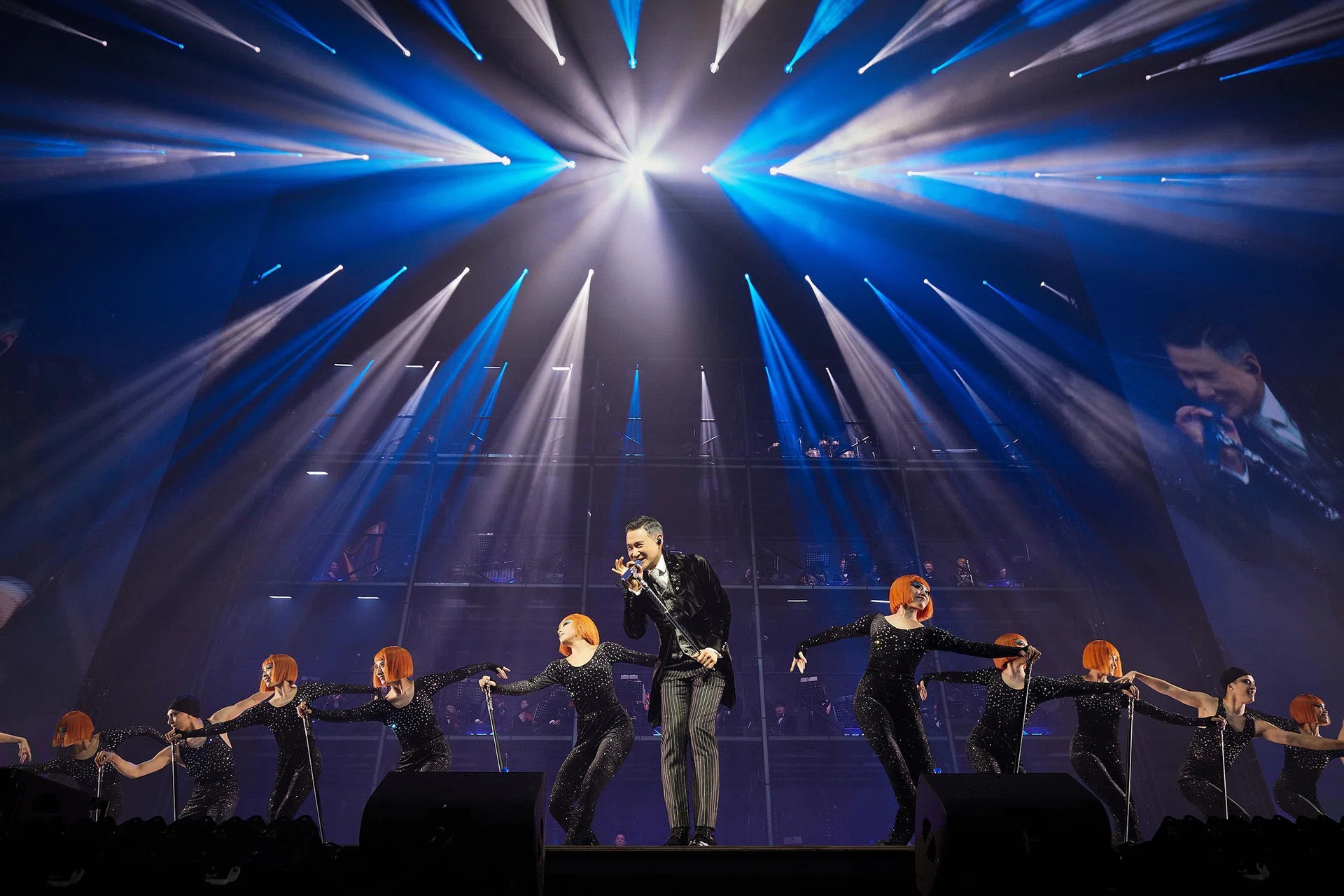 Hong Kong Heavenly King Jacky Cheung performing during his 60+ Concert Tour.