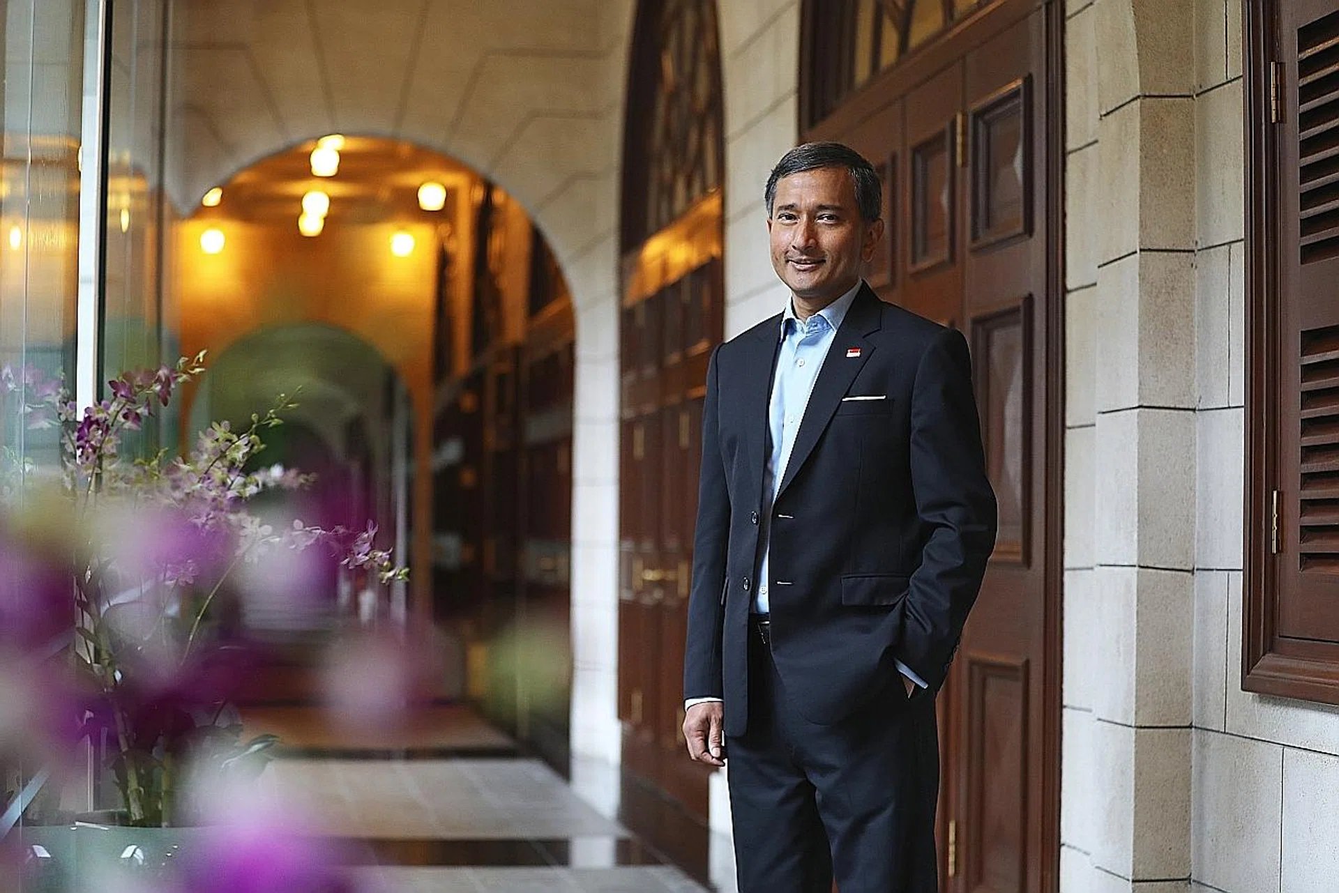Foreign Minister Vivian Balakrishnan (above) and his Malaysian counterpart Saifuddin Abdullah have reaffirmed the countries' ties. 