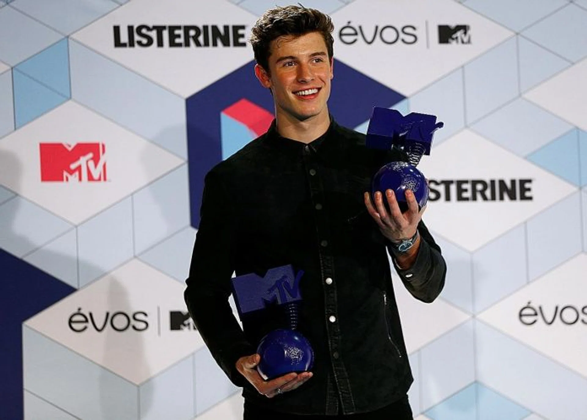 BEST MALE: Canadian singer Shawn Mendes beats compatriot Justin Bieber to the title at the 2016 MTV Europe Music Awards in Rotterdam  