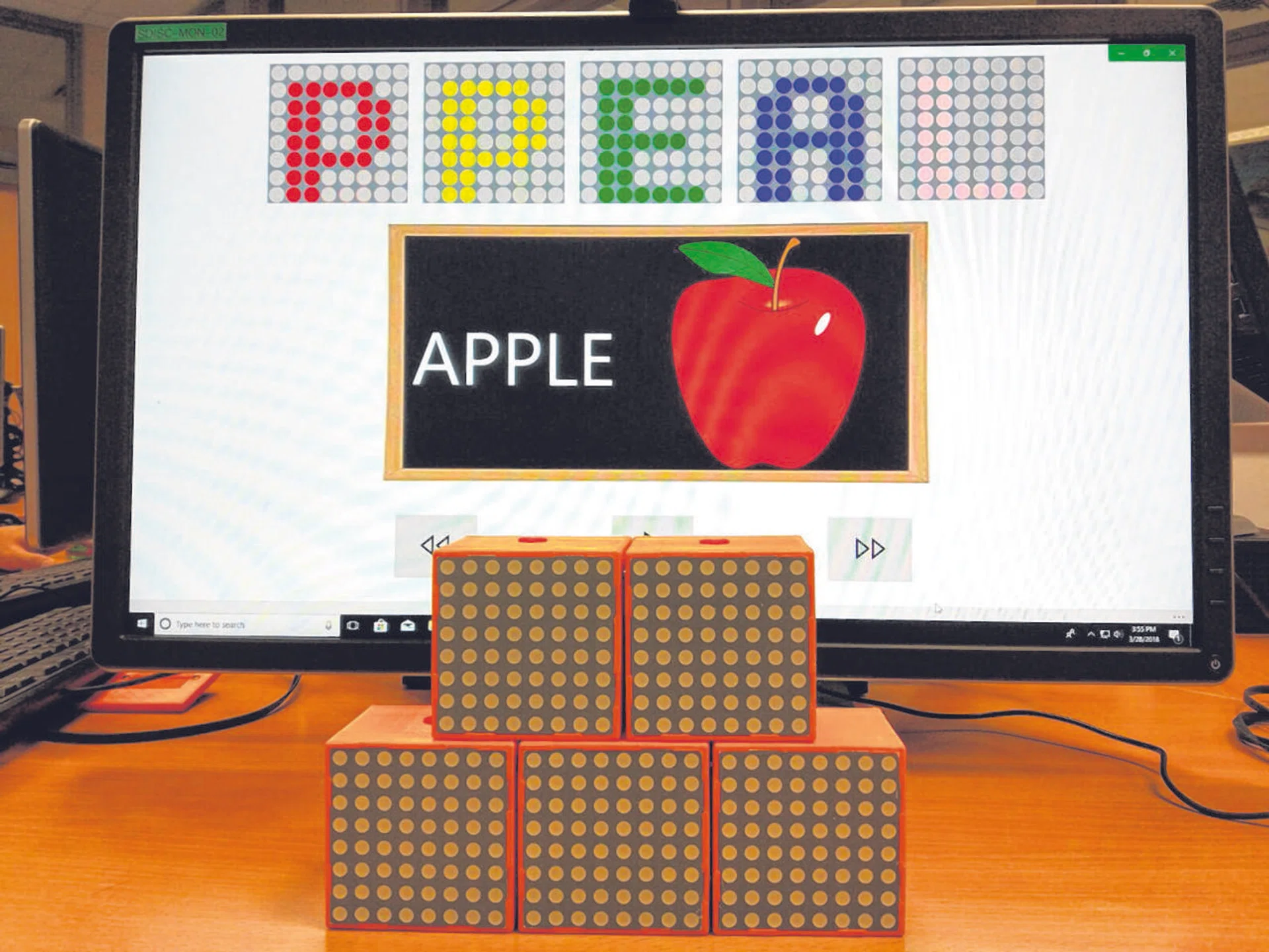 The ProCubeX uses facial recognition software to allow dyslexic students to learn at their own pace. 
