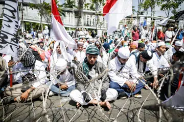 Protest against probe of leader