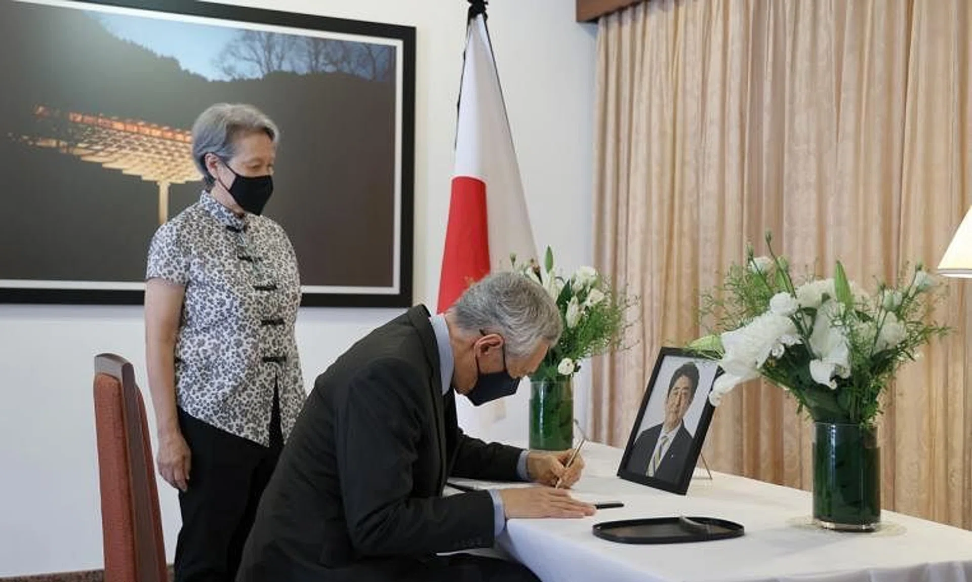 Prime Minister Lee Hsien Loong will be accompanied by his wife Ho Ching (left) and officials from the Ministry of Foreign Affairs.