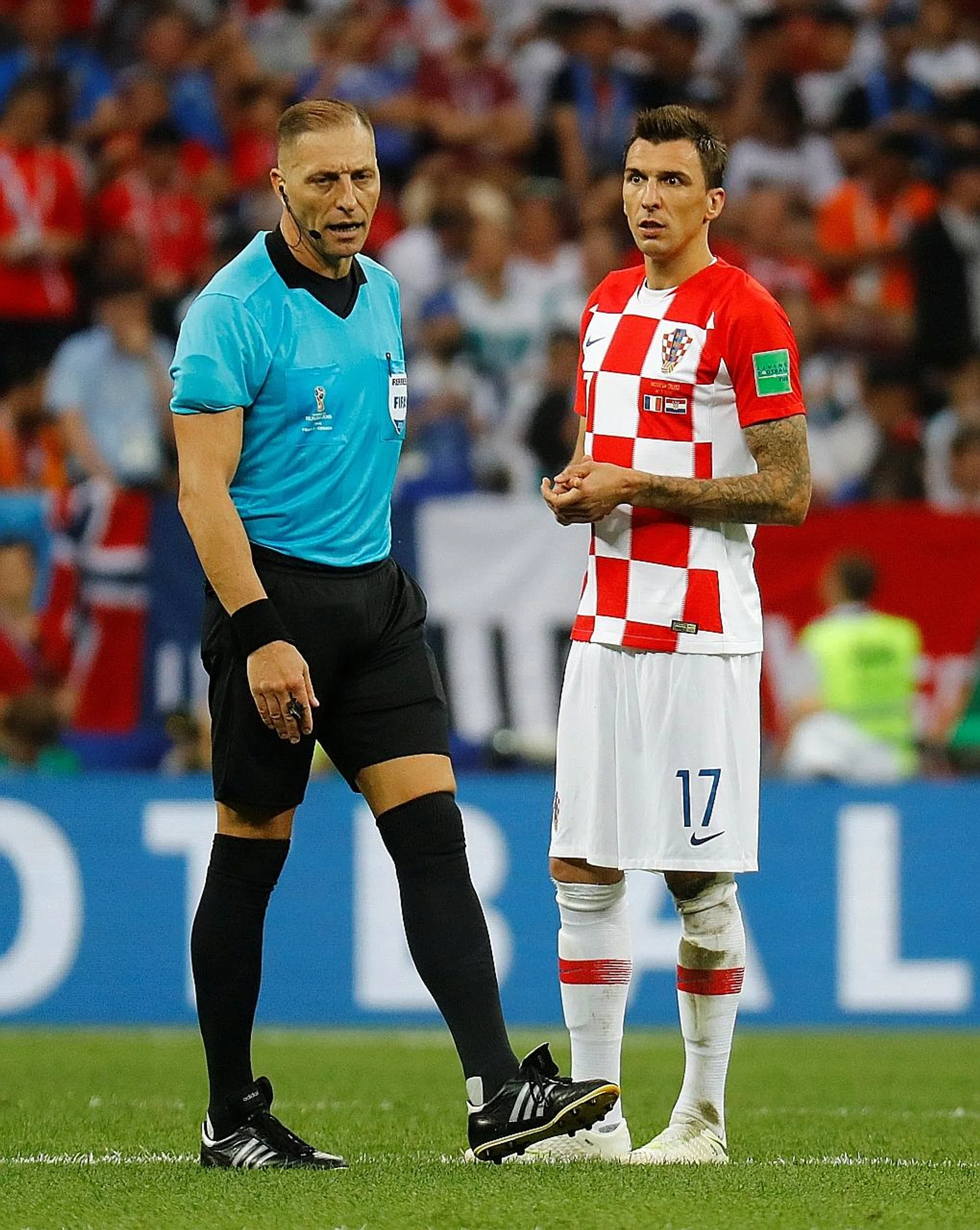 Referee Nestor Pitana.