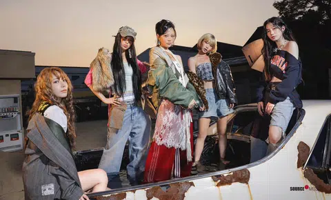 South Korean girl group Le Sserafim comprise (from left) Sakura, Huh Yunjin, Hong Eunchae, Kim Chaewon and Kazuha.