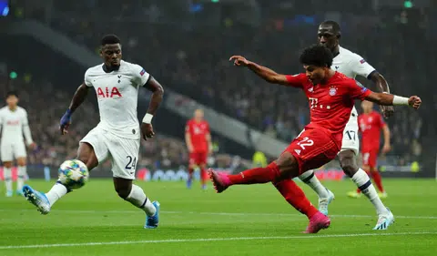 Gnabry grabs four as Bayern sink Spurs 7-2