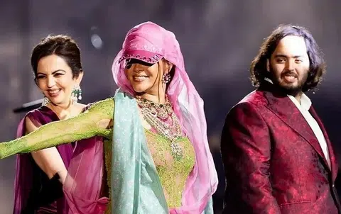 Rihanna performs at Ambani-Merchant pre-wedding party
