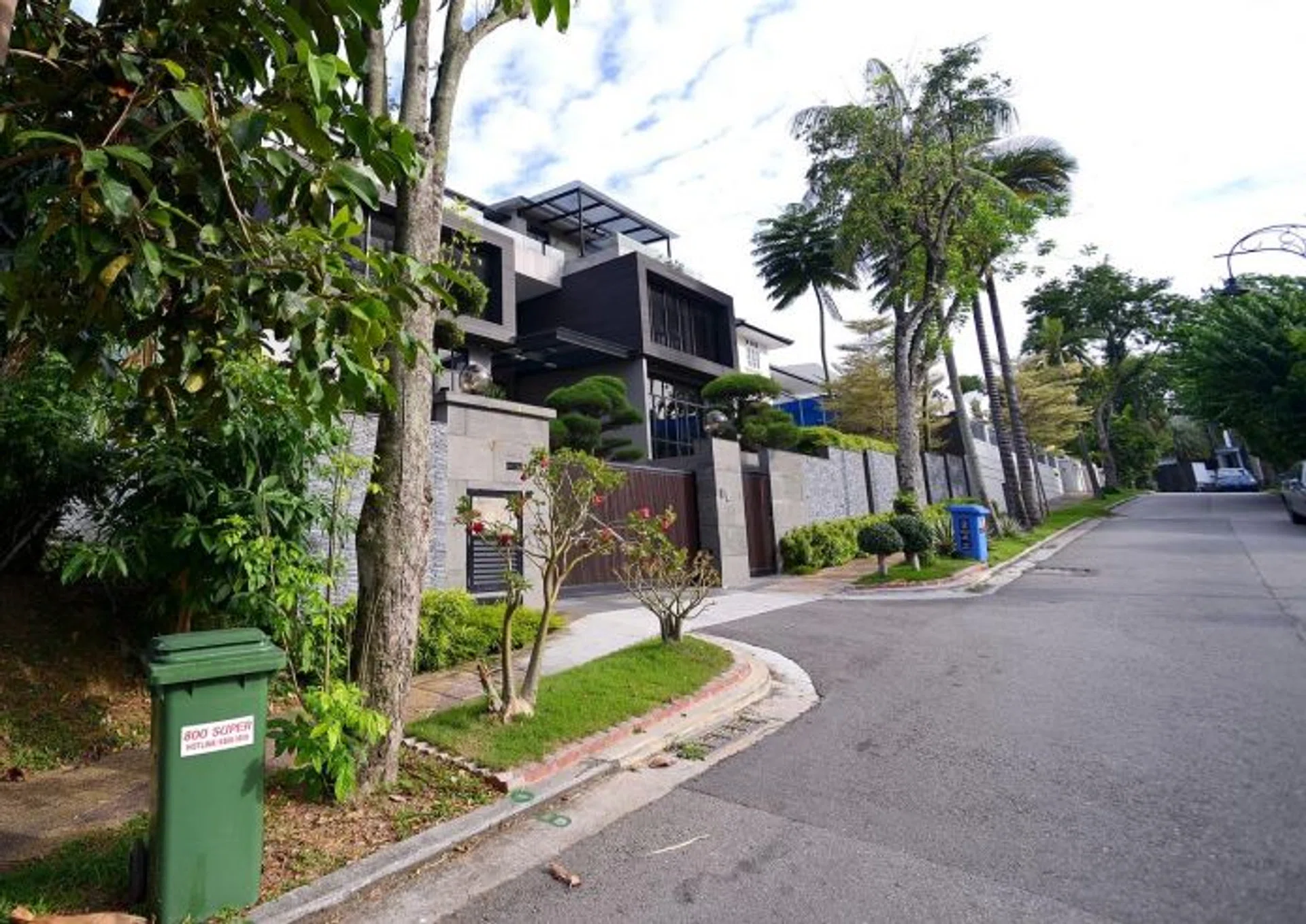 HOME: (Above) The home of Ms Adeline Yeo.