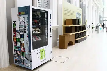 Vending machines promote local literature