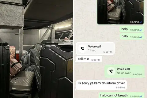 M'sian woman trapped in bus luggage compartment