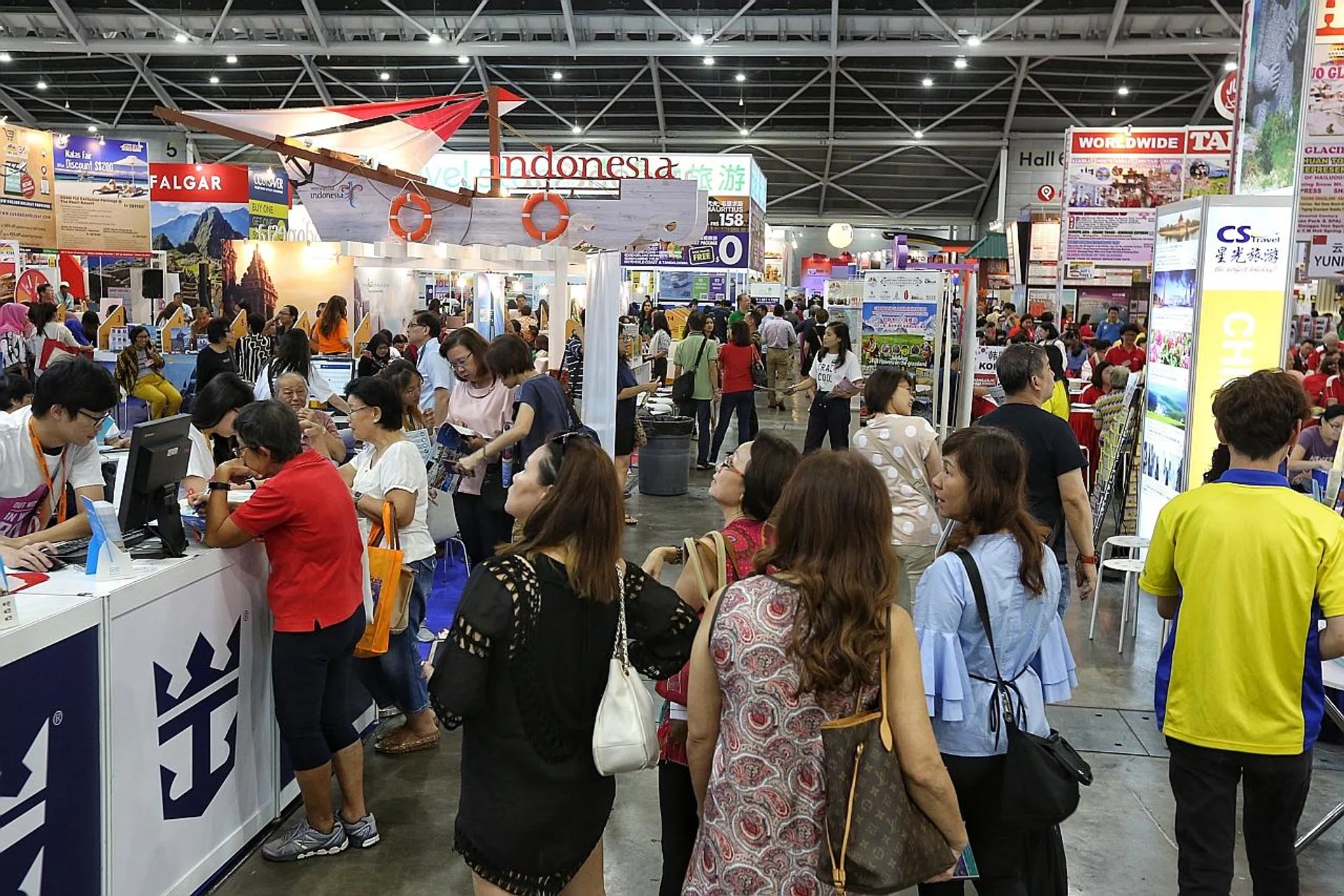 The Natas travel fair in Singapore Expo last year. 