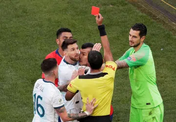 Messi slams 'Brazil fix' after red card