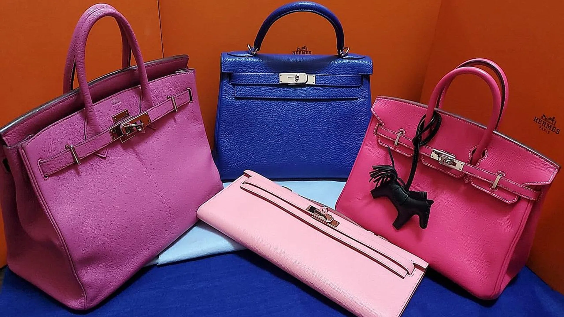 (Above) Ms Joey Chen added four Hermes bags to her collection of 17 luxury bags.  