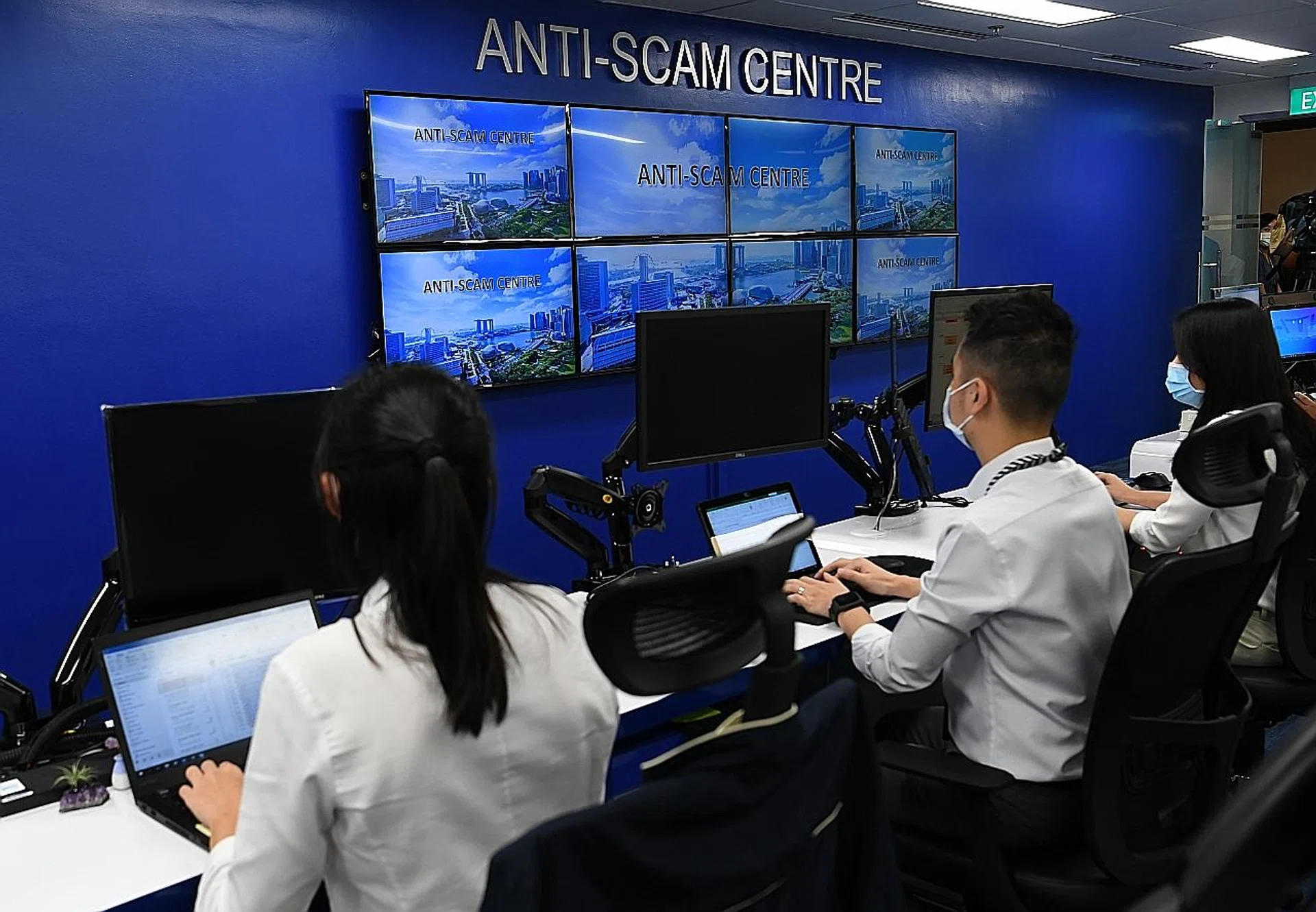 (Above) The Anti-Scam Centre.  