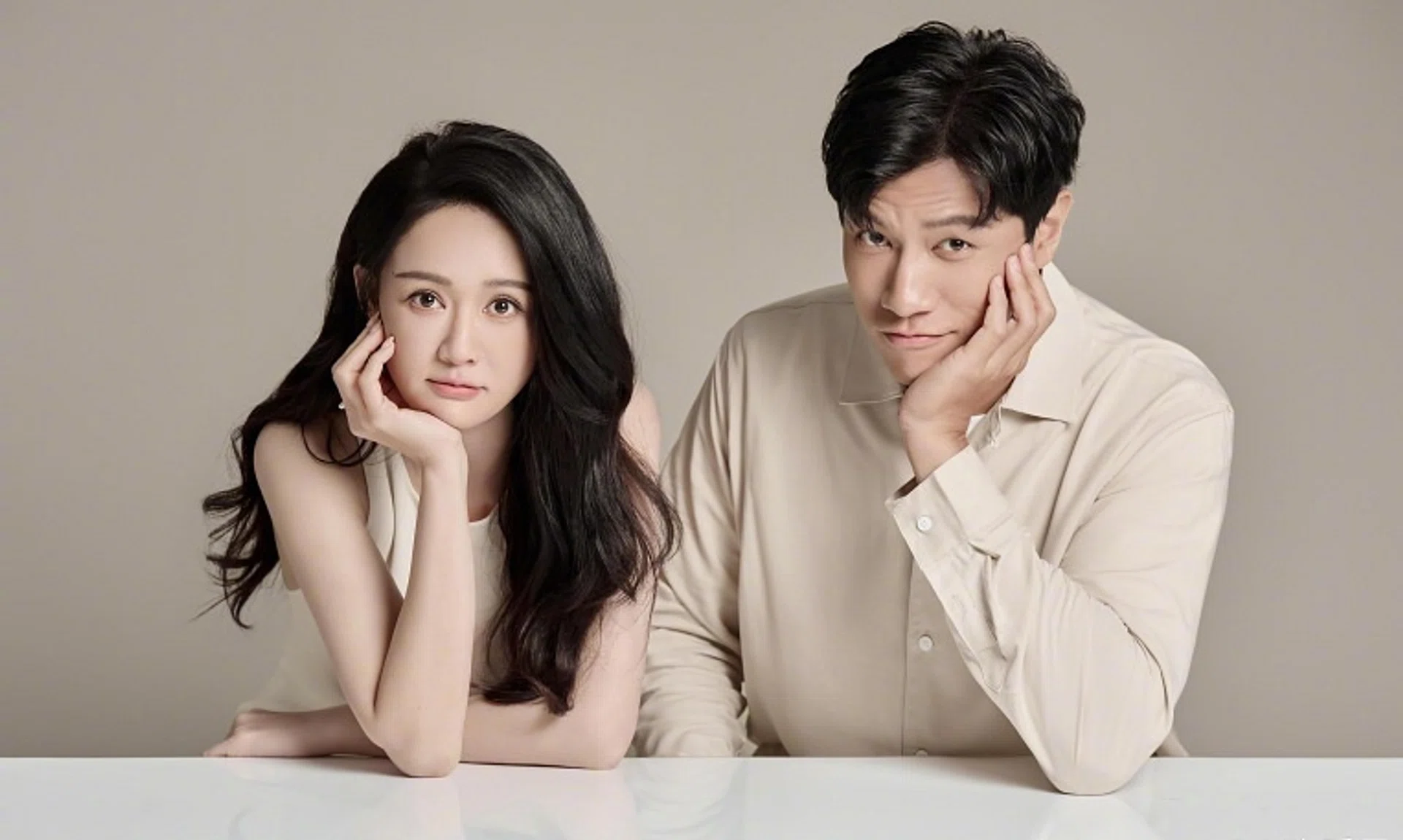 Taiwanese actress Joe Chen (left) will hold a wedding banquet with her Malaysian artist husband Alan Chen in Langkawi, Malaysia.