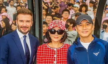 Tony Leung, Carina Lau in the spotlight with David Beckham