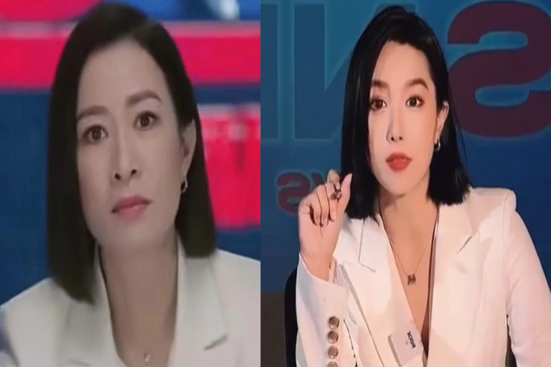 Charmaine Sheh in character as Man-jie (left) and Li Ru Ru as the ‘doppelganger’.